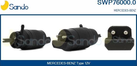 Sando SWP76000.0 - Pumpa za tekućinu za pranje, pranje vjetrobrana www.molydon.hr