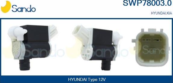 Sando SWP78003.0 - Pumpa za tekućinu za pranje, pranje vjetrobrana www.molydon.hr