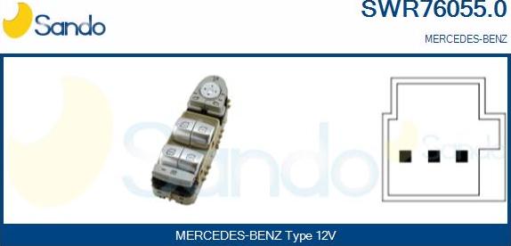 Sando SWR76055.0 - Prekidač, podizačprozora www.molydon.hr