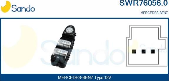 Sando SWR76056.0 - Prekidač, podizačprozora www.molydon.hr