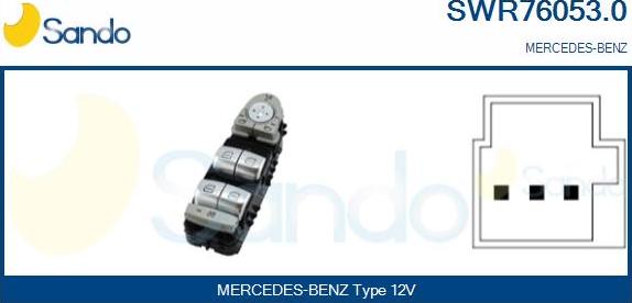 Sando SWR76053.0 - Prekidač, podizačprozora www.molydon.hr