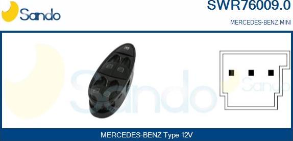 Sando SWR76009.0 - Prekidač, podizačprozora www.molydon.hr