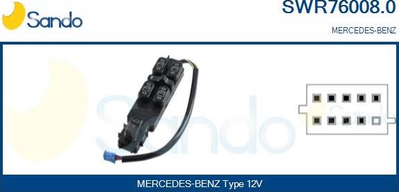 Sando SWR76008.0 - Prekidač, podizačprozora www.molydon.hr