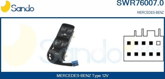 Sando SWR76007.0 - Prekidač, podizačprozora www.molydon.hr
