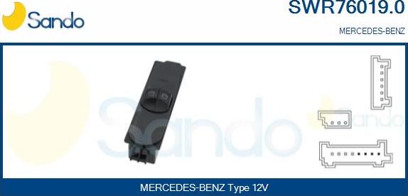 Sando SWR76019.0 - Prekidač, podizačprozora www.molydon.hr