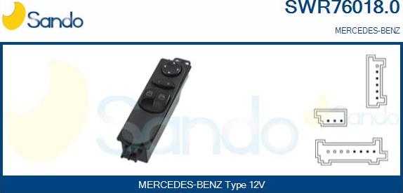 Sando SWR76018.0 - Prekidač, podizačprozora www.molydon.hr