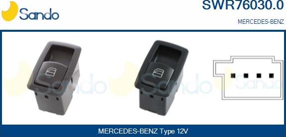 Sando SWR76030.0 - Prekidač, podizačprozora www.molydon.hr