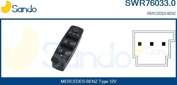 Sando SWR76033.0 - Prekidač, podizačprozora www.molydon.hr