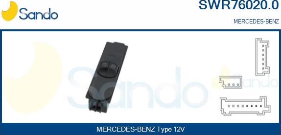 Sando SWR76020.0 - Prekidač, podizačprozora www.molydon.hr
