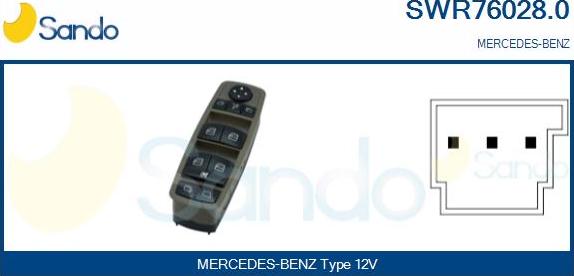 Sando SWR76028.0 - Prekidač, podizačprozora www.molydon.hr