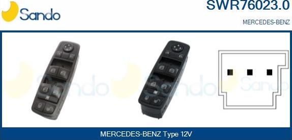 Sando SWR76023.0 - Prekidač, podizačprozora www.molydon.hr