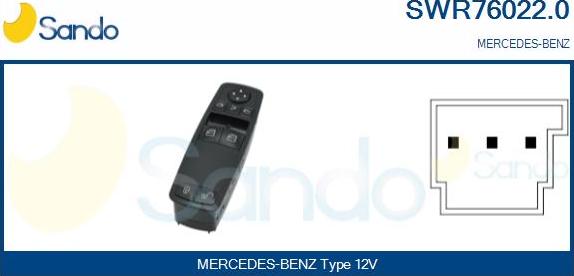 Sando SWR76022.0 - Prekidač, podizačprozora www.molydon.hr