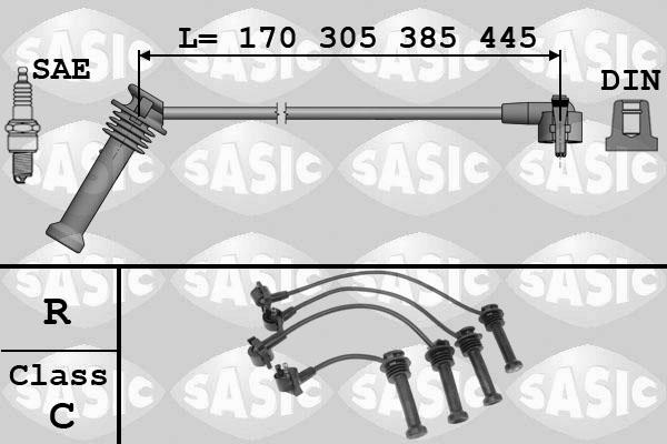 Sasic 9286054 - Set kablova za paljenje www.molydon.hr