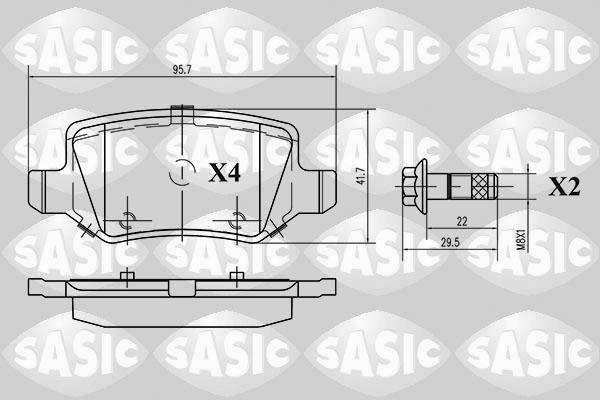 Sasic 6216021 - Komplet Pločica, disk-kočnica www.molydon.hr