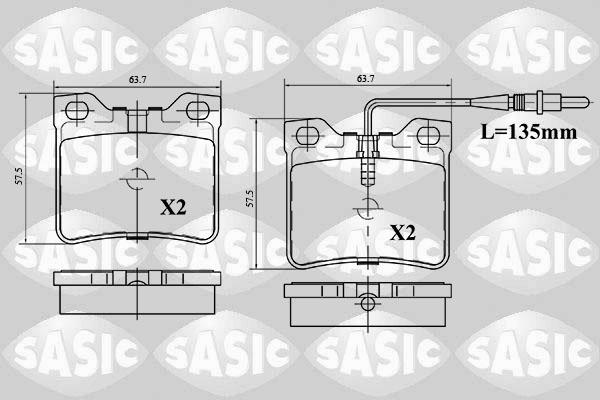Sasic 6210047 - Komplet Pločica, disk-kočnica www.molydon.hr