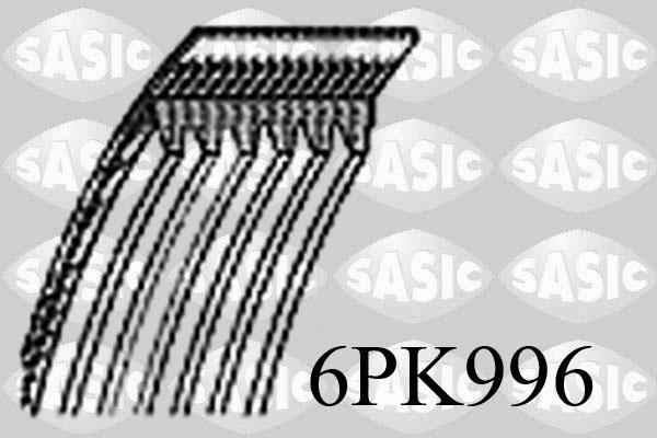 Sasic 6PK996 - Klinasti rebrasti remen  www.molydon.hr