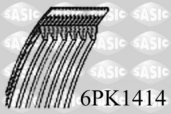 Sasic 6PK1414 - Klinasti rebrasti remen  www.molydon.hr