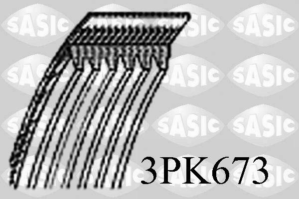 Sasic 3PK673 - Klinasti rebrasti remen  www.molydon.hr