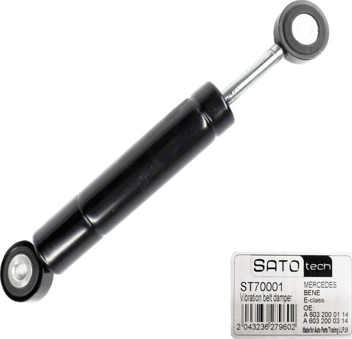 SATO tech ST70001 - Prigušivač vibracija, klinasti rebrasti remen  www.molydon.hr