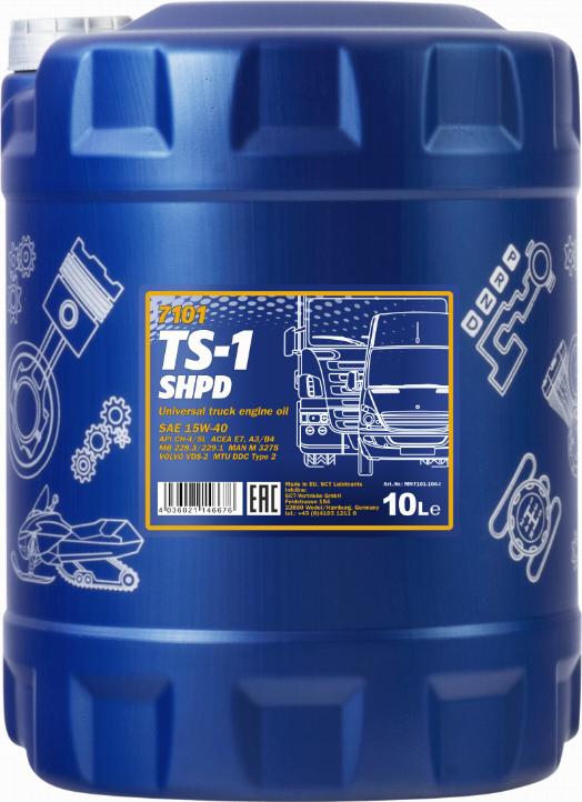 SCT-MANNOL TS-1 SHPD 15W-40 - Ulje za motor www.molydon.hr