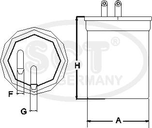 SCT-MANNOL ST 6088 - Filter za gorivo www.molydon.hr