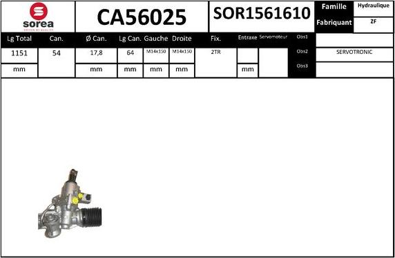 Sera CA56025 - upravljački mehanizam www.molydon.hr