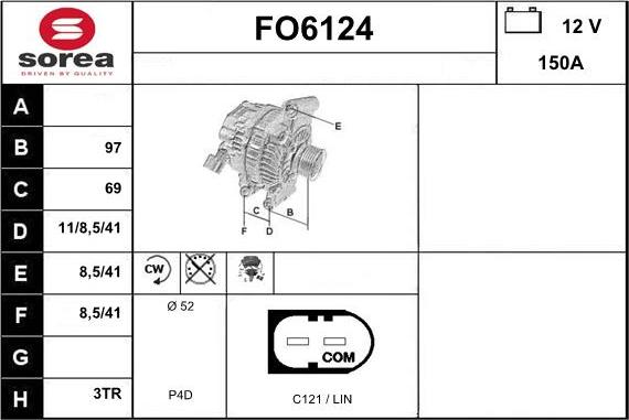 Sera FO6124 - Alternator www.molydon.hr
