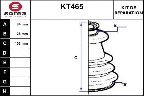Sera KT465 - Manžeta, Pogonska osovina www.molydon.hr