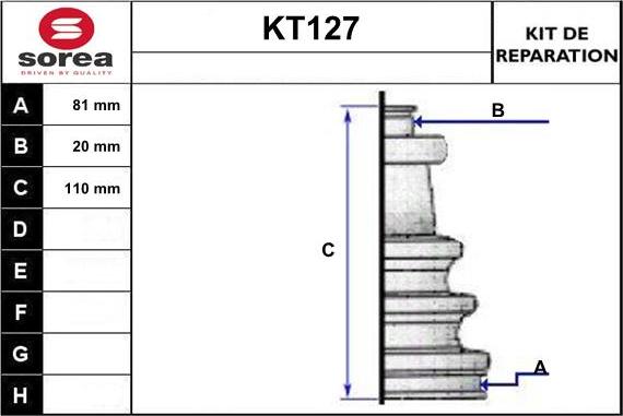 Sera KT127 - Manžeta, Pogonska osovina www.molydon.hr