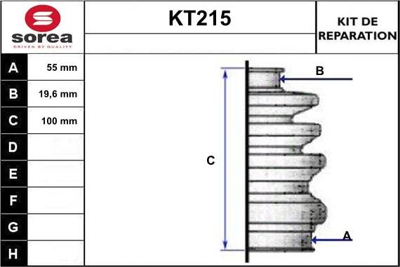 Sera KT215 - Manžeta, Pogonska osovina www.molydon.hr