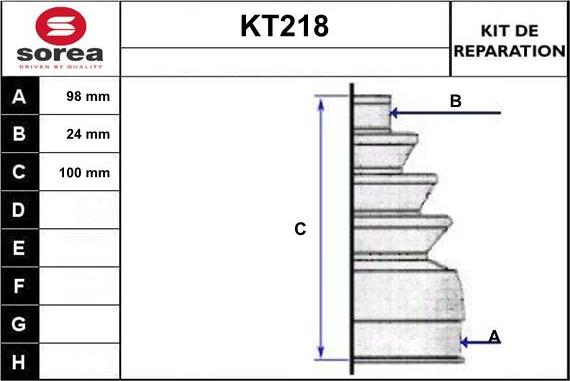 Sera KT218 - Manžeta, Pogonska osovina www.molydon.hr