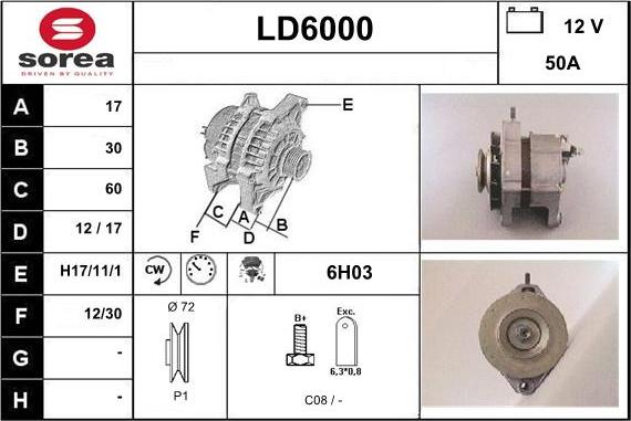 Sera LD6000 - Alternator www.molydon.hr