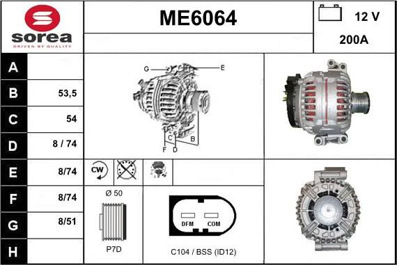 Sera ME6064 - Alternator www.molydon.hr