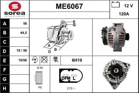 Sera ME6067 - Alternator www.molydon.hr