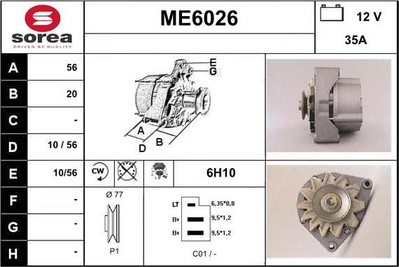 Sera ME6026 - Alternator www.molydon.hr