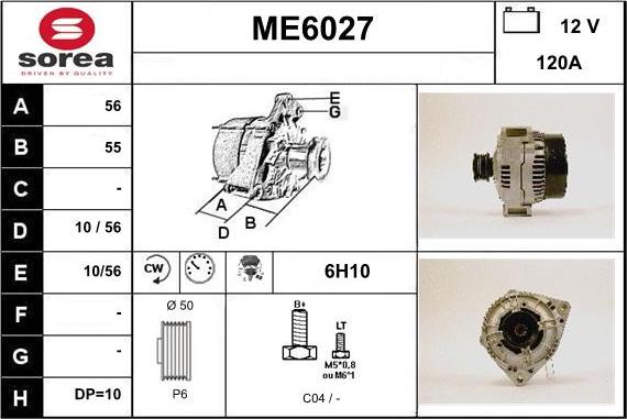 Sera ME6027 - Alternator www.molydon.hr