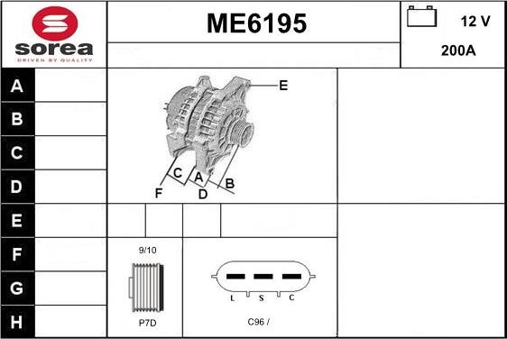 Sera ME6195 - Alternator www.molydon.hr