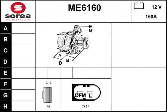 Sera ME6160 - Alternator www.molydon.hr