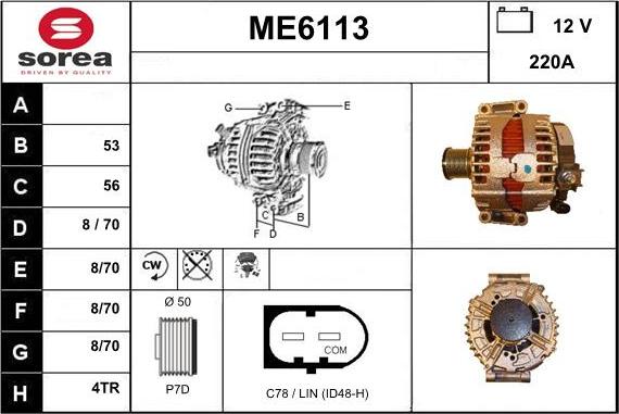 Sera ME6113 - Alternator www.molydon.hr