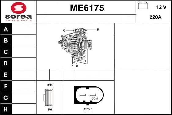 Sera ME6175 - Alternator www.molydon.hr