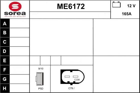 Sera ME6172 - Alternator www.molydon.hr