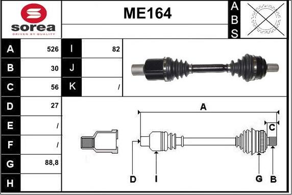 Sera ME164 - Pogonska osovina www.molydon.hr