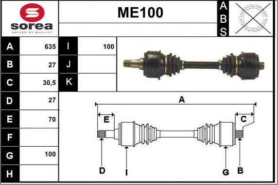 Sera ME100 - Pogonska osovina www.molydon.hr