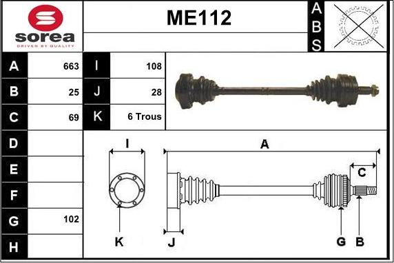 Sera ME112 - Pogonska osovina www.molydon.hr