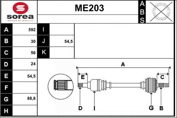 Sera ME203 - Pogonska osovina www.molydon.hr