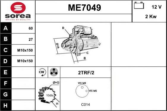 Sera ME7049 - Starter www.molydon.hr