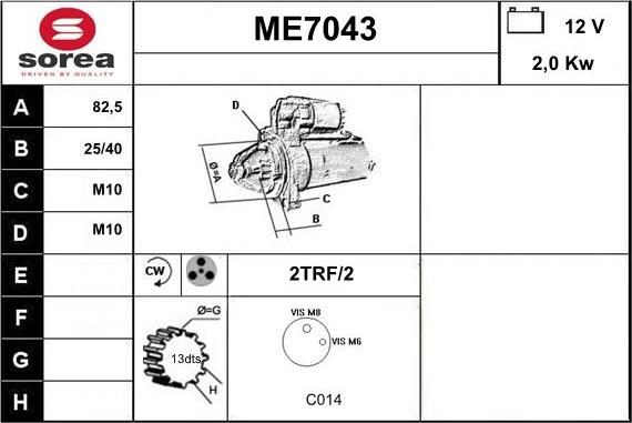 Sera ME7043 - Starter www.molydon.hr