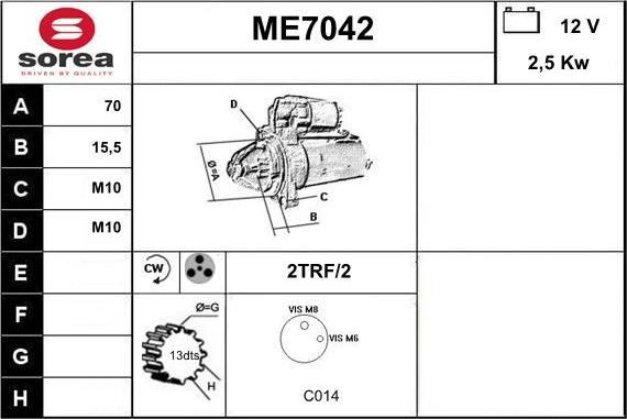 Sera ME7042 - Starter www.molydon.hr