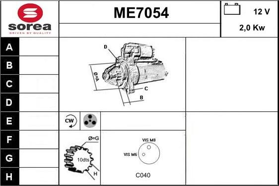 Sera ME7054 - Starter www.molydon.hr