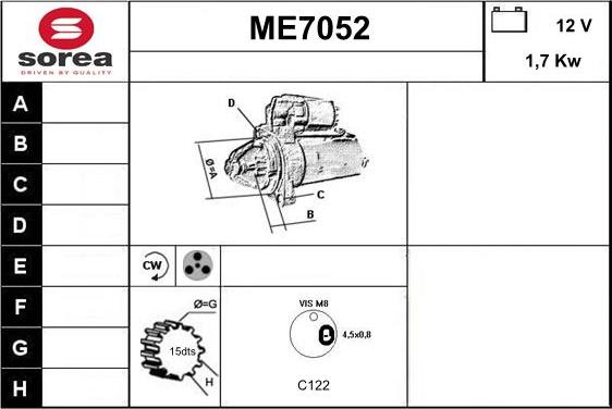 Sera ME7052 - Starter www.molydon.hr